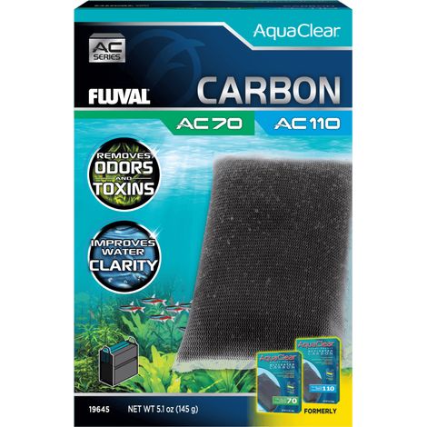 Carbón activo para filtro AquaClear Fluval AC - Pack de 1