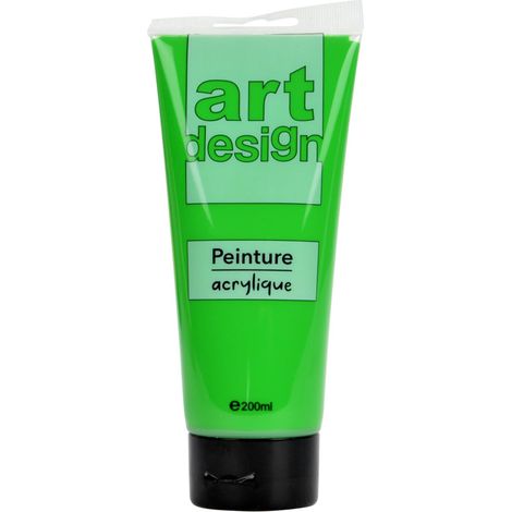 Homéa, Peinture Acrylique en Tube 200Ml Vert Hooker