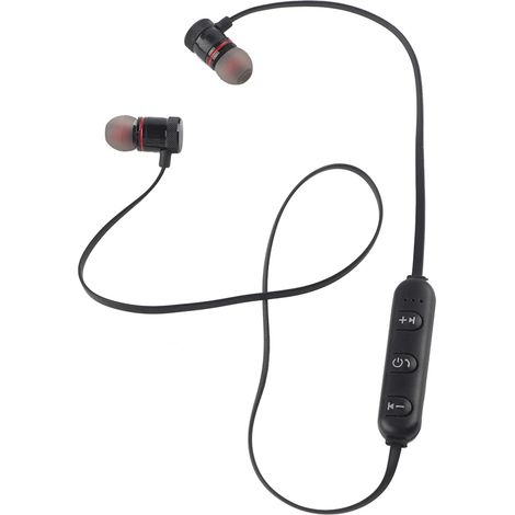 Écouteurs Sport Bluetooth sans Fil Magnétiques pour iPhone Android - Noir (1/5)