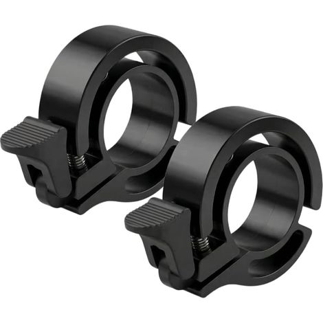Fahrradklingel und Mini-Fahrradklingel für Mountainbikes und MTBs, Aluminium, 110 dB, kompatibel mit Lenkerdurchmesser 22–31,8 mm, hoch und gut sichtbar, für Rennräder, E-Bikes und Citybikes (1/4)