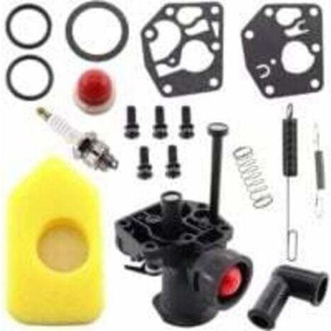 Kit carburateur pour tondeuse à gazon – Filtre à air 698369, ressort régulateur 691859/692211, membrane 795083/495770 (1/4)