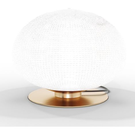 Table Lamp - Designer Living Room Lamp - Crystal Ball - Bale Gold (1/5)