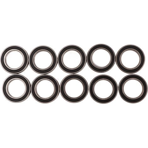 10 Rillenkugellager 6802RS, gummigedichtet, 15 x 24 x 5 mm, 10er-Packung (1/5)