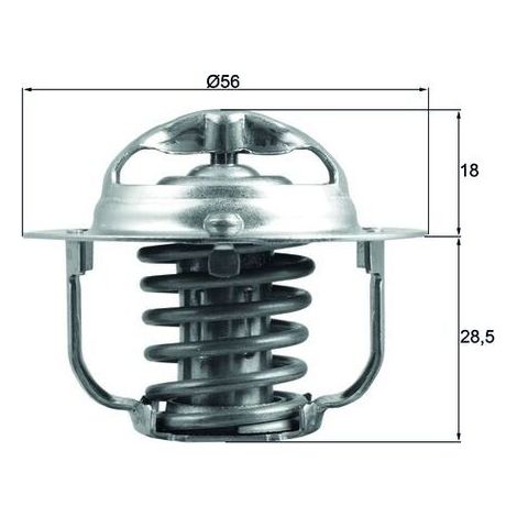 Thermostat, liquide de refroidissement MAHLE TX 208 88D SUBARU 21200AA200