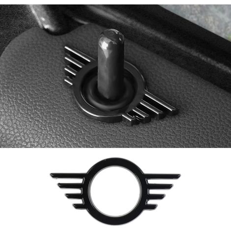 Embellecedor adhesivo para panel de interruptor de puerta elevable, apto para uso alimentario y libre de aceite, para Mini Cooper F54 F55 F56 F57 F60 R55 R56 R57 R58 R59 Accesorios 1 pieza (negro)