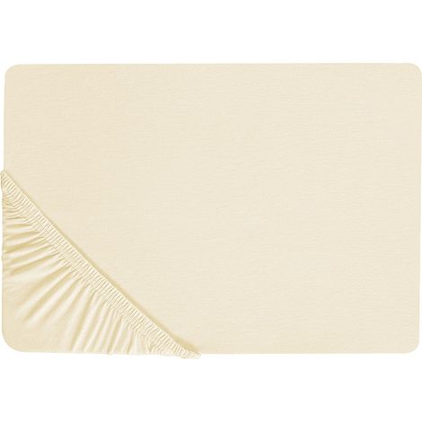 Spannbettlaken JANBU Baumwolle 90 x 200 cm Beige