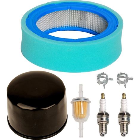 Filtre à huile Compatible with filtre à air pré-nettoyant Bougie d'allumage replacement Compatible with tondeuse à gazon GT235 GT235E LTR166 LT166 LT170 LX288 SST16 SST18 (1/5)
