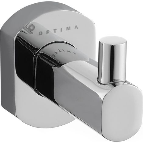 Cube Way Patère murale en laiton, Chrome (SPI21)
