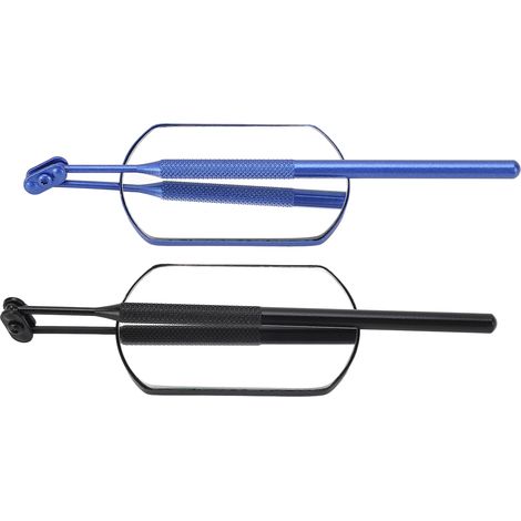 Miroir de maquillage carré pliable multifonction 2 pièces, miroir de détail pour cils, mini miroir de beauté portable pour salon de coiffure et maquillage professionnel. (1/5)