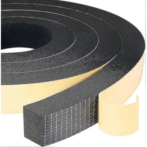 Skumgummilist 2 Ruller 25mm(b) X20mm(h) X4m(l) Tetning Værbestandig Støtsikker Antikollisjonsmøbel (1/5)