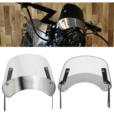 Motorrad-Modifikationsteile Universelle Vintage-Windschutzscheibe Windabweiser Transparent (1/5)