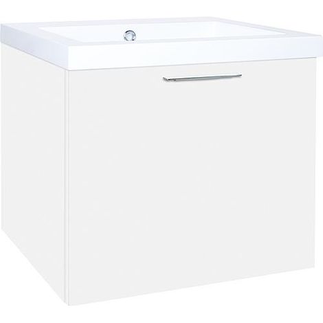WTU+Fonte minérale EKRY blanc mat 1 tiroir 610x550x510mm (1/3)