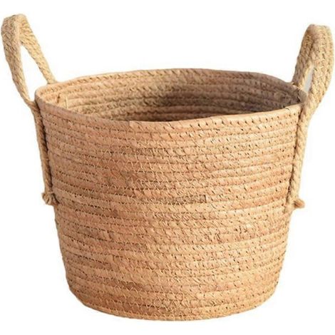Paniers à fleurs tressés à main, pots de fleurs en rotin, paniers de rangement pour plantes, décoration intérieure, paniers à fleurs C (1/5)