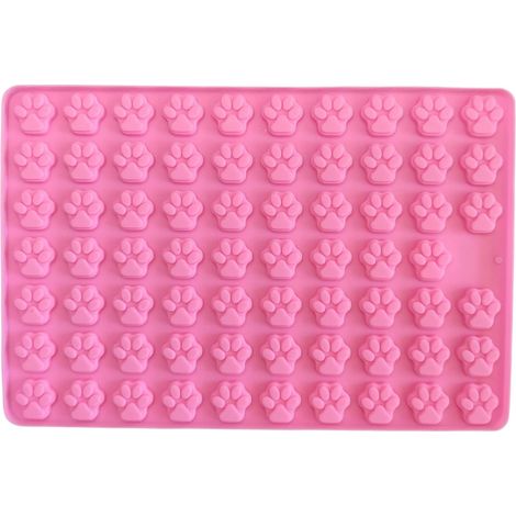Tapis De Cuisson En Silicone - Moule À Gâteaux Chat 69 Logements - Pour Friandises Pour Chats, Chocolats, Cookies, Glaces, Bonbons - Usage Multifonctionnel - 1 Pièce (1/5)
