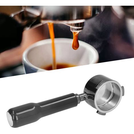 Portafiltros de café sin fondo, aleación de zinc, 51 mm, 3 soportes, compatible con DELONGHI ECP685 y ECP680, ABS (1/5)