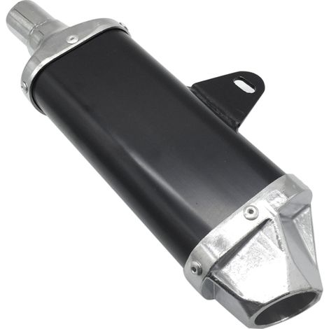 28-mm-Auspuffrohr, passend für Motorräder, Quads und ATVs mit 50–150 cm³, schwarz