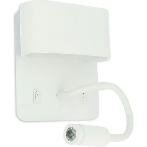 Applique tête de lit + liseuse SORYA - 5W - 350lm - 2700K Blanc (1/4)