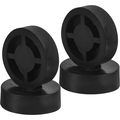 Coussinets D'isolation en Caoutchouc Noir Amortisseurs Efficaces Lot de 4 Design Chic et Solide pour Haut-Parleur et Caisson de Basse pour Audio Domestique (1/5)