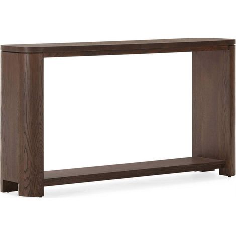 Console en chêne au design épuré - Brun (1/5)