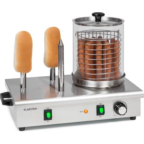 Klarstein Wurstfabrik Pro 600 Máquina de Hot Dogs de 600W 5L 30-100°C Vidrio Acero inoxidable