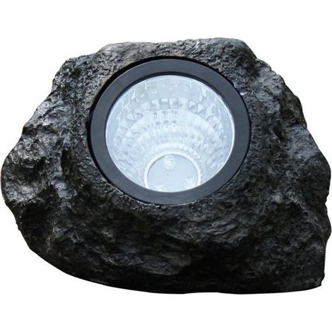 Lampadaire solaire LED étanche pour jardin, lampe extérieure imitation pierre, éclairage paysager autonome avec énergie solaire. (1/5)