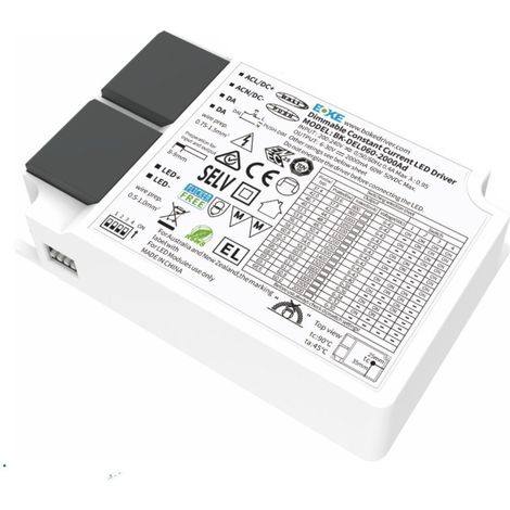 Driver BOKE Regulable DALI/PUSH 200-240V No Flicker Salida 6-42V 1400mA 60W BK-DEL060 60 W