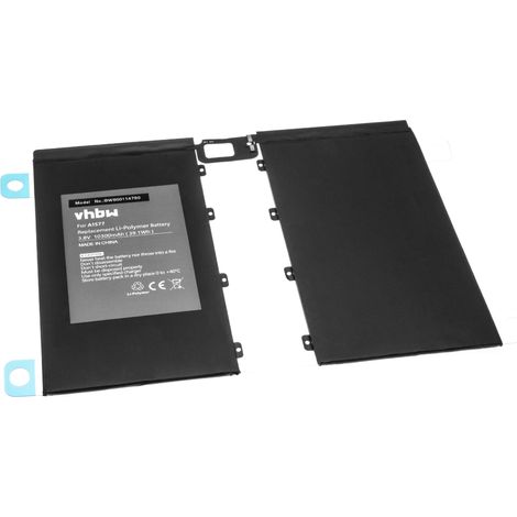 vhbw Akku Ersatz für Apple A1577 für Tablet Pad (10300 mAh, 3,8 V, Li-Polymer) (1/3)
