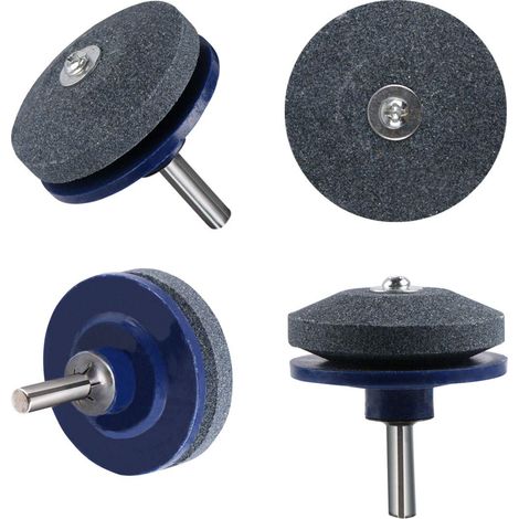 Aiguisoir Pour Lame De Tondeuse - Pour Perceuse Électrique Ou Manuelle - 4 Pièces (1/5)