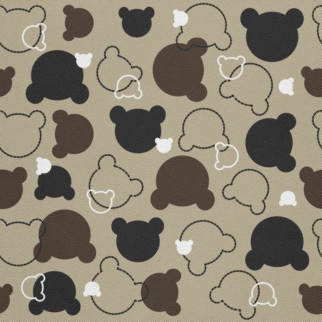 Tela decorativa para exteriores Oxford - Motivo de osito de peluche I DX019 (1/5)
