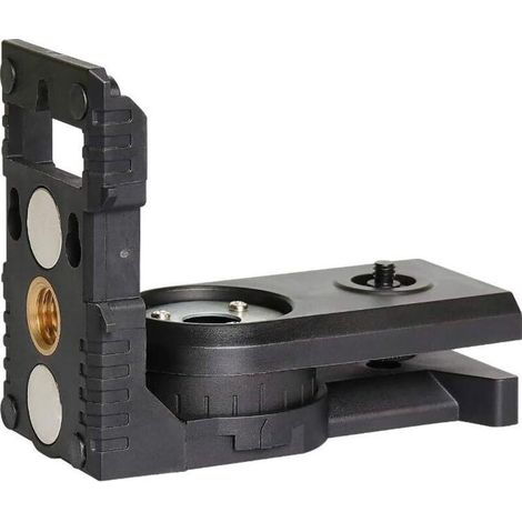 PV3 Adaptateur pour Niveau Laser, Base Pivotante Magnétique Multifonction, Support Réglable à 180°, Laser Level Adapter avec Fileté Mâle de 1/4"-20, Fileté Femelle 1/4"-20 et 5/8"-11 Ternel (1/5)