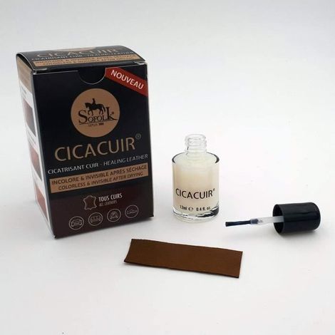 Cicatrisante Cuoio incolore SOFOLK: salda e ripara tagli e strappi aperti. (1/5)