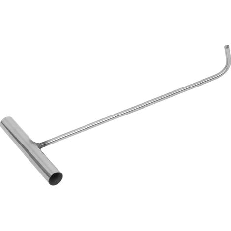 Abflusshaken 38 cm x 8 mm T Griff rutschfest zum Anheben von
