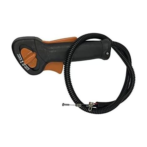 Cavo di comando dell'acceleratore per decespugliatore con impugnatura - Kit di montaggio (vecchio modello) compatibile con Stihl FS120 FS250, ricambio originale 4128-790-1301 (1/4)