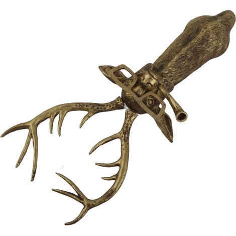 Tête de cerf murale décorative en bois, bois de cerf ornement mural, décoration tête d'animal géométrique pour salon (1/5)