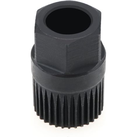 Herramienta para desmontar la polea de rueda libre del embrague del alternador con una llave de tubo de 33 dientes. (1/4)