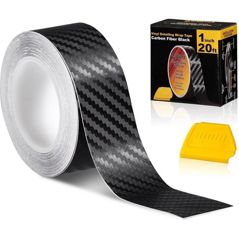 Carbon Fiber Vinyl Klebeband 2,5 cm x 600 cm mit Air-Release für Auto & Motorrad (1/5)