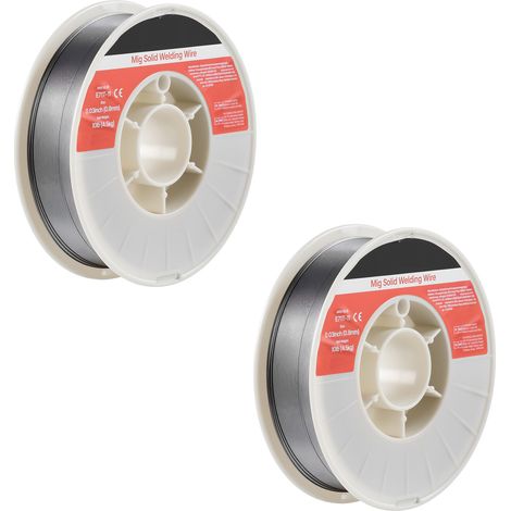 Mophorn Alambre de soldadura MIG con núcleo fundente, E71T-11, 0,8 mm, 4,5 kg, diseñado para acero dulce sin necesidad de gas, con baja generación de salpicaduras, incluye 1 rollo (1/5)