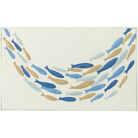Déco Murale Banc de Poisson "Doli" 60cm Multicolore (1/4)