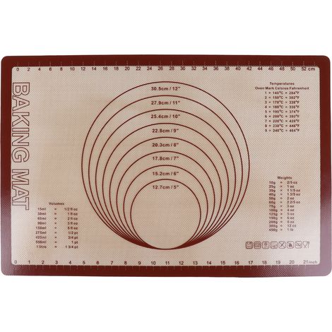 Tapis de cuisson en silicone et fibre de verre, plan de travail antiadhésif pour pétrir la pâte, plaque de four pour boulangerie maison