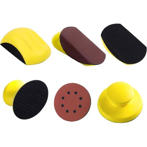 2 pièces de 5 pouces,Bloc de ponçage manuel de,Bloc de ponçage,Cale à poncer à la main,Convient pour polir les carrosseries de voitures, les meubles, le métal et les œuvres d'art faites à la main. (1/5)