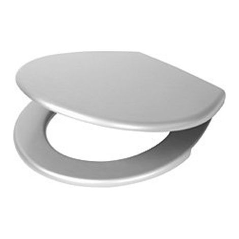 Plieger Economy abattant WC incluant le couvercle en thermoplastique avec kit de fixation en inox blanc (1/2)