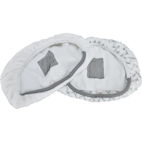 Lot de 2 lingettes de rechange détachables en microfibre pour balai vapeur Bissell 1940 (1/5)