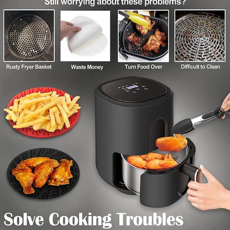 Moule en silicone Moule rond 20 cm friteuse réutilisable (1/4)