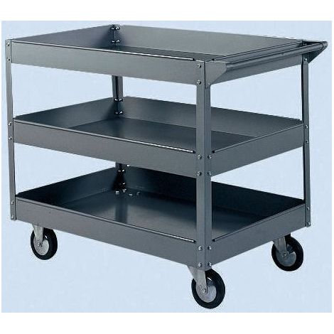 Chariot RS PRO 3 plateaux en Métal, 910 x 605mm, Capacité de charge 250kg ( Prix pour 1 )