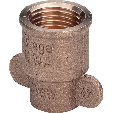 Viega Raccordo di transizione, d 15mm, Rp 1/2 Bronzo rosso Modello 94270GF, 103880
