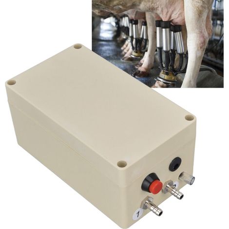 [Milchtier] + MilkingVacuumPro + MV-P30 + [Premium-Kunststoff] Hochleistungs-Pulsationssaugpumpe, max. 50 kPa, kompakte Größe 16x9x7,5 cm, geeignet für Kühe, Schafe, Pferde, 48 W, UK-Direktstecker, ho