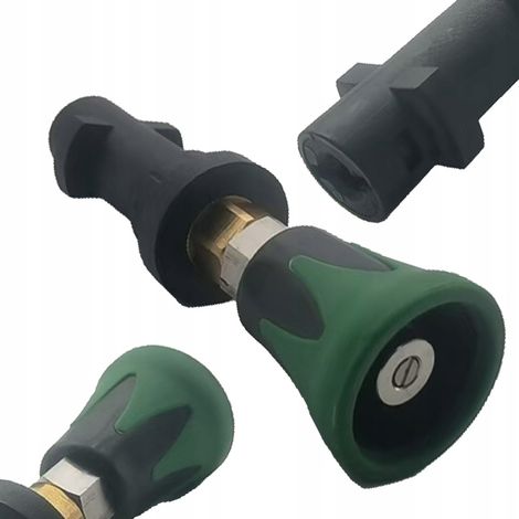 Lancia a Ugello Piatto 25° Verde compatibile con Idropulitrice Kärcher K2–K7 – Pressione 4000 PSI, Materiale Plastica e Acciaio Inox