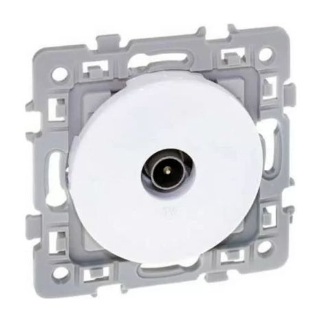 Eur'Ohm 60264 Square single TV socket 1 set - 250V - White