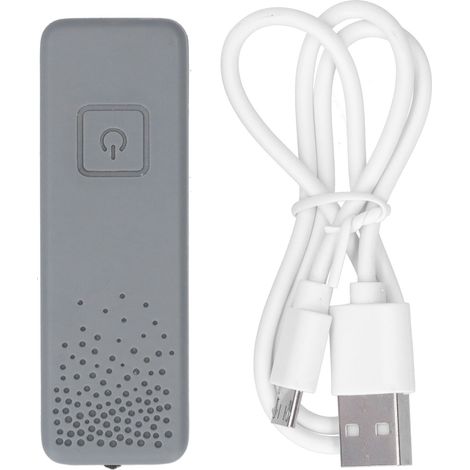 Ortviai Purificateur d’air portable avec clip à cravate, 8 millions d’ions négatifs, rechargeable USB, gris (1/5)