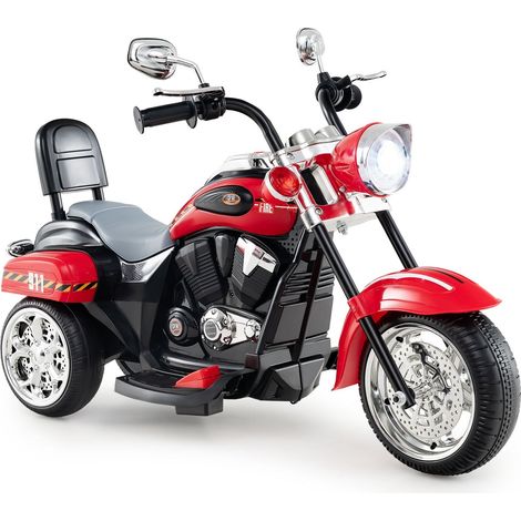 Moto elettrica per bambini 6v con luci e suoni rossa 235485763 (1/5)